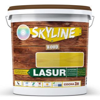 Лазур декоративно-захисна для обробки дерева LASUR Wood SkyLine Сосна 3л - Інтернет-магазин спільних покупок ToGether