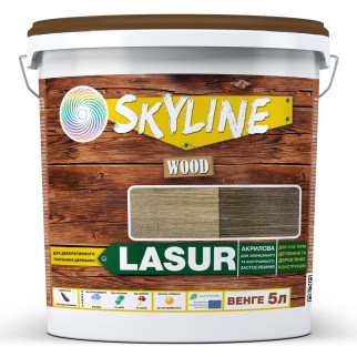 Лазур декоративно-захисна для обробки дерева LASUR Wood SkyLine Венге 5л - Інтернет-магазин спільних покупок ToGether