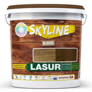 Лазур декоративно-захисна для обробки дерева LASUR Wood SkyLine Кипарис 5л - Інтернет-магазин спільних покупок ToGether