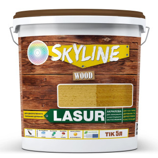Лазур декоративно-захисна для обробки дерева LASUR Wood SkyLine Тік 5л - Інтернет-магазин спільних покупок ToGether