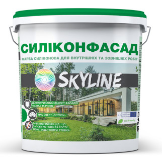 Фарба фасадна силіконова «Силиконфасад» з ефектом лотоса SkyLine 1,4 кг - Інтернет-магазин спільних покупок ToGether