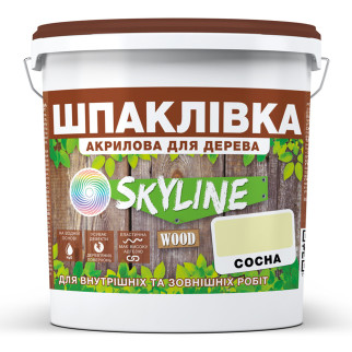 Шпаклівка для Дерева готова до застосування акрилова SkyLine Wood Сосна 4.5 кг - Інтернет-магазин спільних покупок ToGether