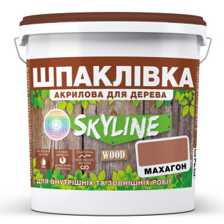 Шпаклівка для Дерева готова до застосування акрилова SkyLine Wood Махагон 7 кг - Інтернет-магазин спільних покупок ToGether