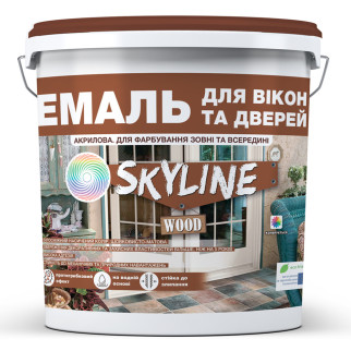 Емаль акрилова Для Вікон та Дверей SkyLine Wood Біла 3 л - Інтернет-магазин спільних покупок ToGether