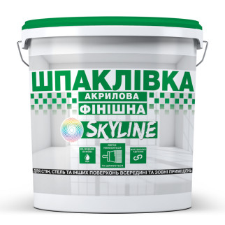 Шпаклівка акрилова фінішна, готова до застосування, для внутрішніх та зовнішніх робіт SkyLine Білосніжна 25 кг - Інтернет-магазин спільних покупок ToGether