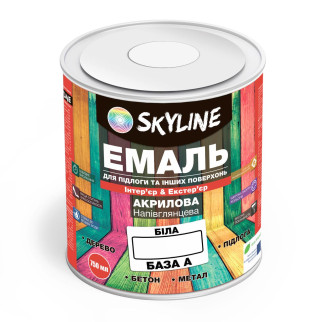 Емаль для підлоги SkyLine Білий База А 0.75 л - Інтернет-магазин спільних покупок ToGether