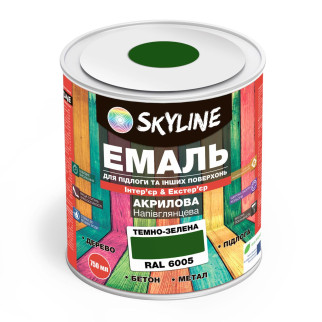 Емаль для підлоги SkyLine Зелений RAL 6005 0.75 л - Інтернет-магазин спільних покупок ToGether