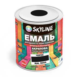 Емаль для підлоги SkyLine Чорний RAL 9004 0.75 л - Інтернет-магазин спільних покупок ToGether