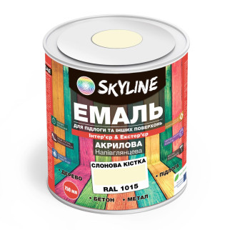 Емаль для підлоги SkyLine Слонова кістка RAL 1015 0.75 л - Інтернет-магазин спільних покупок ToGether