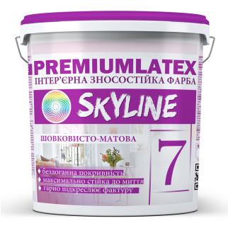 Фарба зносостійка шовковисто-матова Premiumlatex 7 Skyline 1,2 кг - Інтернет-магазин спільних покупок ToGether