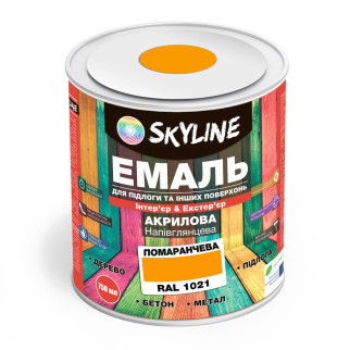 Емаль для підлоги SkyLine Помаранчева RAL 2004 0.75 л - Інтернет-магазин спільних покупок ToGether