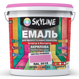 Емаль для підлоги SkyLine Рожева RAL 3015 3 л - Інтернет-магазин спільних покупок ToGether