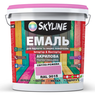 Емаль для підлоги SkyLine Рожева RAL 3015 5 л - Інтернет-магазин спільних покупок ToGether