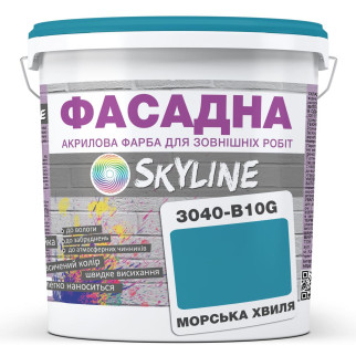 Фарба Акрил-латексна Фасадна Skyline 3040-B10G Морська хвиля 10л - Інтернет-магазин спільних покупок ToGether