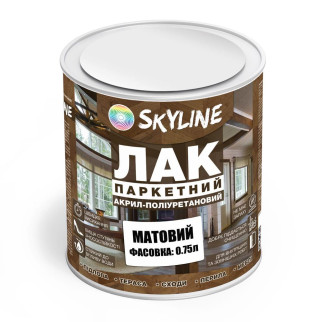 Лак для Підлоги Skyline Паркетний Акрил-поліуретановий Матовий 0.75 л - Інтернет-магазин спільних покупок ToGether