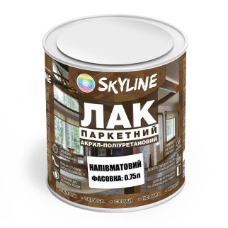 Лак для Підлоги Skyline Паркетний Акрил-поліуретановий Напівматовий 0.75 л - Інтернет-магазин спільних покупок ToGether