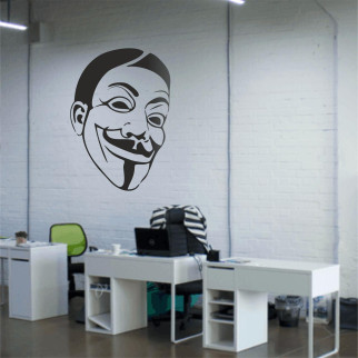Трафарет для фарбування Анонімус-2, одноразовий із самоклейної плівки 135 х 100 см - Інтернет-магазин спільних покупок ToGether