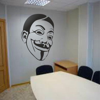 Трафарет для фарбування Анонімус-2, одноразовий із самоклейної плівки 100 х 76 см 116, 157 х 116 см - Інтернет-магазин спільних покупок ToGether