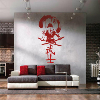 Трафарет для фарбування Самурай, одноразовий із самоклейної плівки 210 х 115 см - Інтернет-магазин спільних покупок ToGether