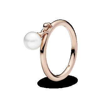 Серебряное кольцо в позолоті     "Перлина" 187525P - Інтернет-магазин спільних покупок ToGether