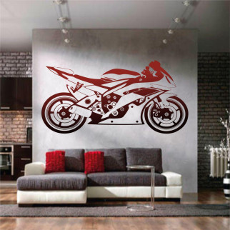 Трафарет для фарбування, Мотоцикл, одноразовий із самоклейної плівки 95 х 190 см - Інтернет-магазин спільних покупок ToGether