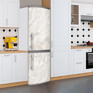 Вінілова наклейка на холодильник, текстура під мармур, 200х65 см - Лицьова (В), з ламінуванням - Інтернет-магазин спільних покупок ToGether