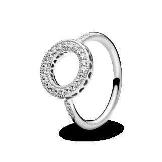 Серебряное кольцо з паве     191039CZ - Інтернет-магазин спільних покупок ToGether