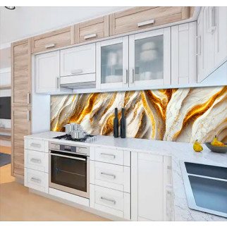 Наклейка на кухонний фартух 65 х 300 см, з фотодруком та захисною ламінацією мармур - Інтернет-магазин спільних покупок ToGether
