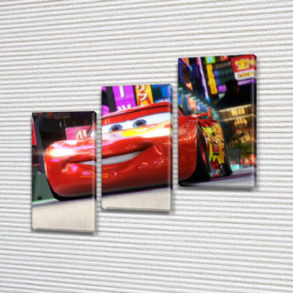 Модульна картина Блискавка Макквін, 100х110 см, (70x35-3) - Інтернет-магазин спільних покупок ToGether