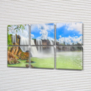 Модульні картини в спальню на Холсті, 72x110 см, (35x35-6) ПВХ тканина, 72, 110 - Інтернет-магазин спільних покупок ToGether