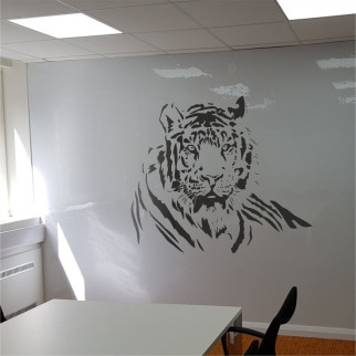 Трафарет для фарбування, Тигр, одноразовий із самоклейної плівки в трьох розмірах 78 х 95 см 170 х 210 см - Інтернет-магазин спільних покупок ToGether