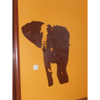 Трафарет для стін, Слон, одноразовий із самоклейної плівки в трьох розмірах 95 х 78 см 130, 160 х 130 см, 160 - Інтернет-магазин спільних покупок ToGether
