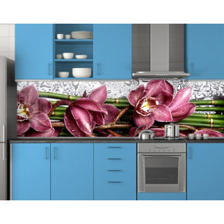 Кухонна панель на фартух Лілова орхідея. 62х205 см, 1,2 мм - Інтернет-магазин спільних покупок ToGether