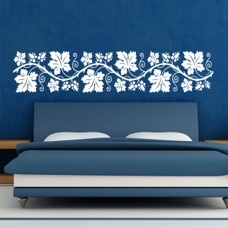 Трафарет квітковий орнамент на стіну у вітальню 265х55 см одноразовий із самоклейної плівки - Інтернет-магазин спільних покупок ToGether