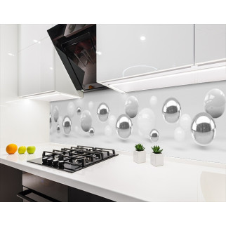 Панелі на кухонний фартух ПЕТ із 3д кульками, з двостороннім скотчем 62 х 205 см, 1,2 мм 3050, 2000, 680 - Інтернет-магазин спільних покупок ToGether