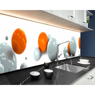 Панель кухонна, замінник скла з кольоровими кулями, з двостороннім скотчем 62 х 205 см, 1,2 мм 3050, 2000, 680 - Інтернет-магазин спільних покупок ToGether