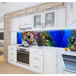 Панель кухонна, замінник скла з морським дном, з двостороннім скотчем 62 х 205 см, 1,2 мм 3050, 2000, 680 - Інтернет-магазин спільних покупок ToGether