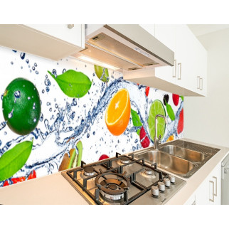 Панель кухонна, замінник скла ягоди у воді, з двостороннім скотчем 62 х 205 см, 1,2 мм 3050, 2000, 680 - Інтернет-магазин спільних покупок ToGether