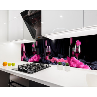 Кухонна плитка на кухонний фартух келих із вином, з двостороннім скотчем 62 х 205 см, 1,2 мм - Інтернет-магазин спільних покупок ToGether