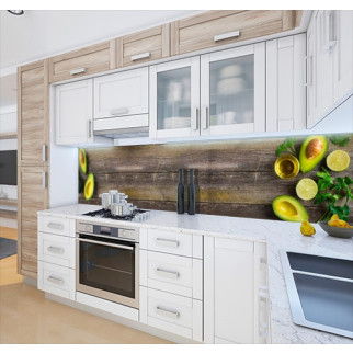 Кухонна панель жорстка ПЕТ авокадо на столі, з двостороннім скотчем 62 х 205 см, 1,2 мм 3050, 2000, 680 - Інтернет-магазин спільних покупок ToGether