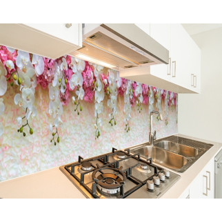 Кухонна плитка на кухонний фартух 3д квіти, з двостороннім скотчем 62 х 205 см, 1,2 мм 3050, 2000, 680 - Інтернет-магазин спільних покупок ToGether