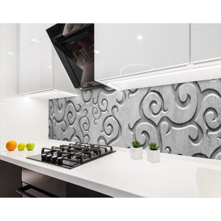 Панелі на кухонний фартух ПЕТ сталевий вінтаж, з двостороннім скотчем 62 х 205 см, 1,2 мм - Інтернет-магазин спільних покупок ToGether