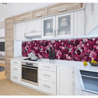 Панель на кухонний фартух жорстка текстура кам'яної мозаїки, з двостороннім скотчем 62 х 205 см, 1,2 мм 3050, 2000, 680 - Інтернет-магазин спільних покупок ToGether