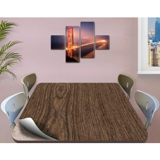 Покриття для столу, м'яке скло з фотопринтом, Текстура дерева 60 х 100 см (1,2 мм) - Інтернет-магазин спільних покупок ToGether