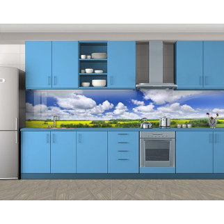 Кухонна плитка на кухонний фартух Хмари над полем, з двостороннім скотчем 62 х 205 см, 1,2 мм 3050, 2000, 680 - Інтернет-магазин спільних покупок ToGether