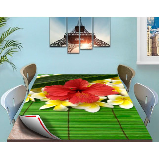 Покриття для столу, м'яке скло з фотопринтом, Квіти 60 х 100 см (1,2 мм) - Інтернет-магазин спільних покупок ToGether
