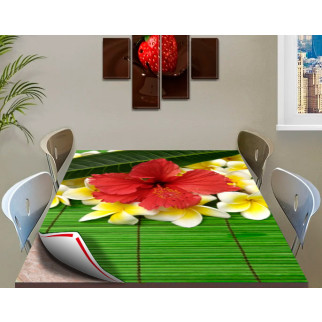Покриття для столу, м'яке скло з фотопринтом, Квіти 60 х 100 см (1,2 мм) 120, 70 - Інтернет-магазин спільних покупок ToGether