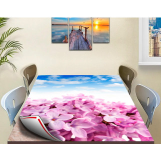 Покриття для столу, м'яке скло з фотопринтом, Бузок 60 х 100 см (1,2 мм) 120, 70 - Інтернет-магазин спільних покупок ToGether