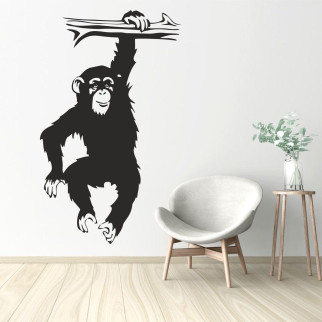 Трафарет для фарбування Шимпанзе-4, одноразовий із самоклейної плівки 160 х 95 см - Інтернет-магазин спільних покупок ToGether