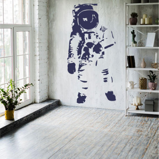 Трафарет для фарбування Космонавт, одноразовий із самоклейної плівки 195 х 95 см - Інтернет-магазин спільних покупок ToGether